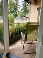 Balcony view entering from the primary suite (also accessible from the living room)