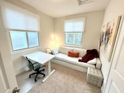 2nd bedroom/office with large closet (not shown) + Twin XL feather-filled sofa bed (non pull-out)